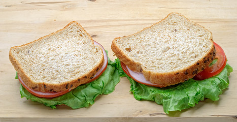 Rye bread sandwiches