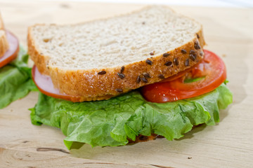 Rye bread sandwich