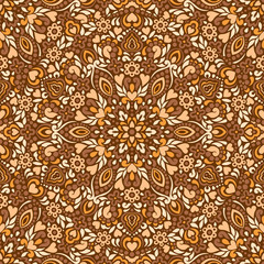 Seamless background with abstract ethnic pattern.
