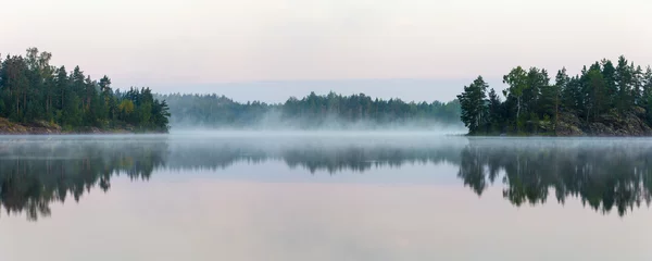 Vlies Fototapete Landschaften Panorama des Morgensees