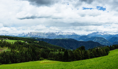 Fototapeta na wymiar Mountain landscape of Dolomites Alps. Italie