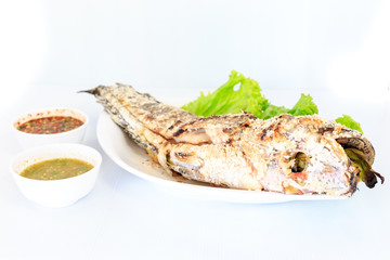 Grilled salted catfish