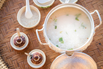 Thai breakfast set Porridge