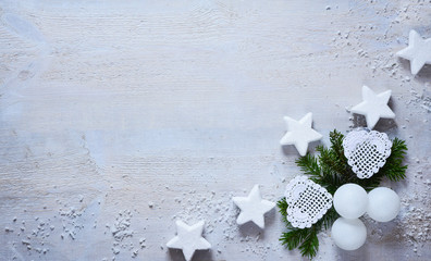 Christmas white decoration