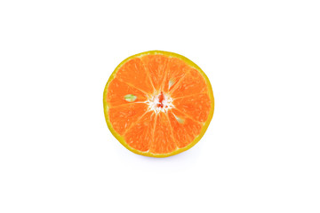  Mandarin orange on white background