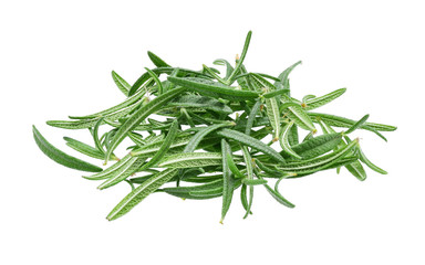 Rosemary, Pile of rosemary leaf  isolated on white background