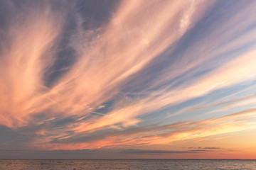 Fototapeta na wymiar Clouds during sunset