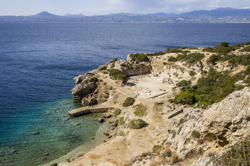 ancient temple of Hera ruins in Loutraki