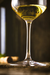 wine on wood