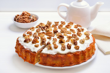 Homemade carrot cake