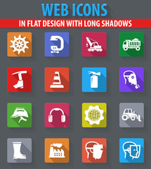 Industrial icons set