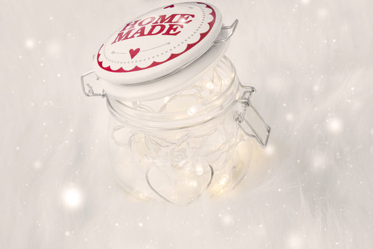 Magic fairy jar with lights holiday decoration