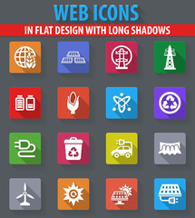 BIO Fuel industry icons set