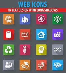 Fototapeta premium BIO Fuel industry icons set