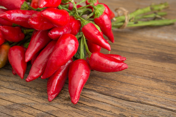 Bunch of red hot chili pepper