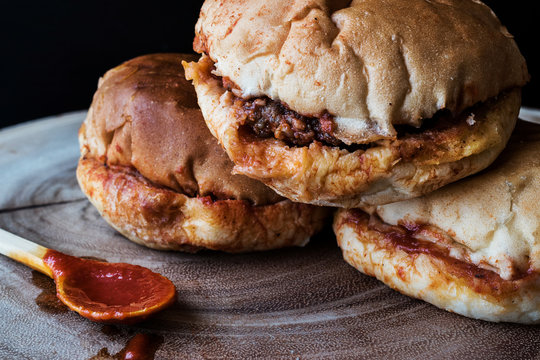 Turkish Wet Burger with sauce / islak hamburger