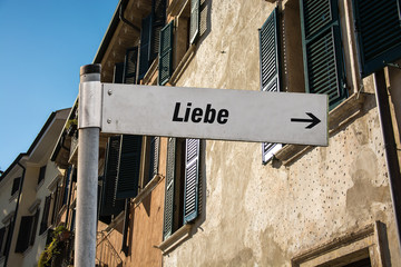 Fototapeta premium Schild 87 - Liebe