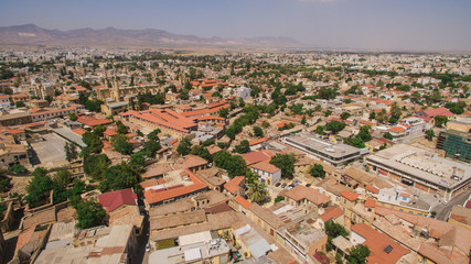 Aerial view of Nicosia, northern part