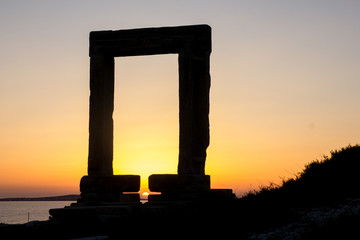 Apollo's gate Naxos Greece