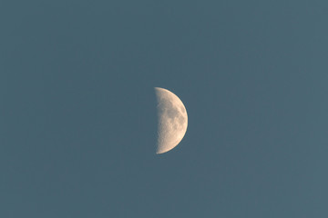 Beautiful crescent moon