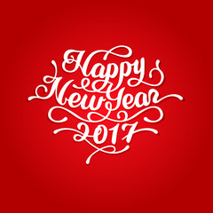 Happy New Year 2017 lettering
