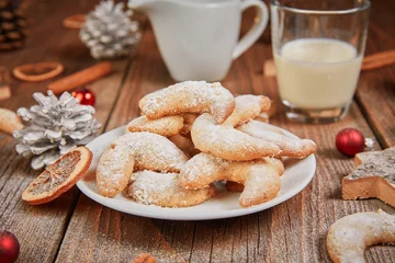 Türaufkleber Vanille Kipferl cookies for christmas © Vista Photo