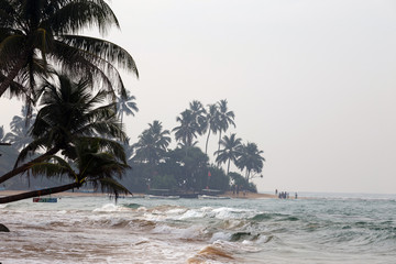 Storm on the beach.