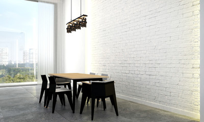 Loft dining room design