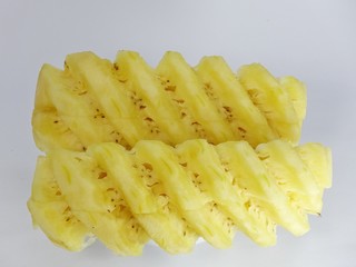 pineapple on the white background