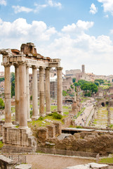 Impressive ancient remnants of Romanesque architecture, Rome