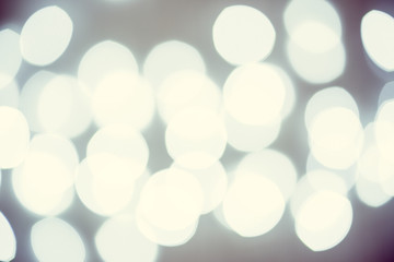 White holiday bokeh. Abstract christmas background
