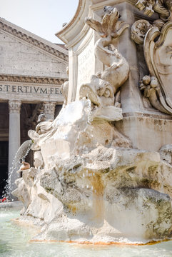 Fountain in Rome, Italy..