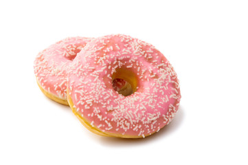 pink donut glaze