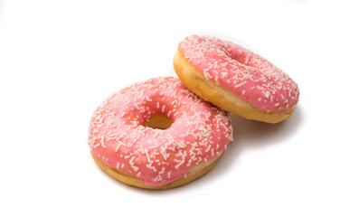 pink donut glaze