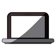 Laptop icon. Device gadget technology and electronic theme. Isolated design. Vector illustration