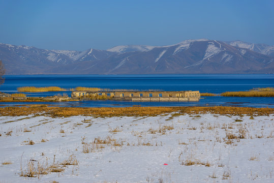 Majestic view of lake Sevan, Armenia