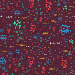 Merry Christmas Seamless Pattern