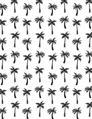 Watercolor Palm Tree Pattern