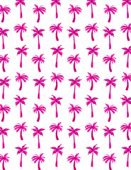 Watercolor Palm Tree Pattern