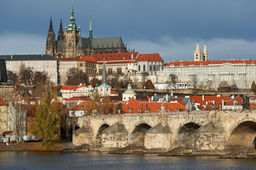 Obraz premium Prague Castle and St.Vitus Cathedral , in Prague