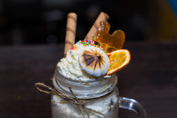 Christmas sweet milkshake gift for the new year