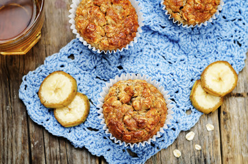 Oats banana muffins
