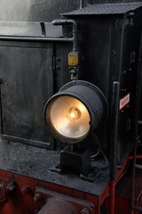 Lampe an einer Dampflokomotive
