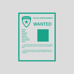 Wanted poster icon