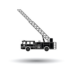 Fire service truck icon