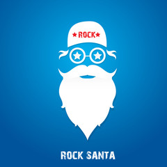 Christmas hipster greeting card