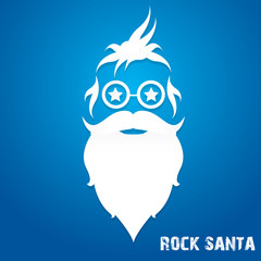 Christmas hipster greeting card