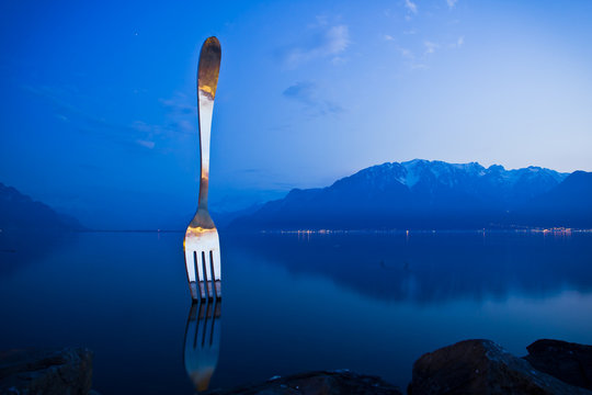 the fork vevey lake geneva by night swiss riviera 