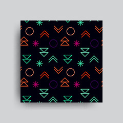 Vector decorative seamless patterns set