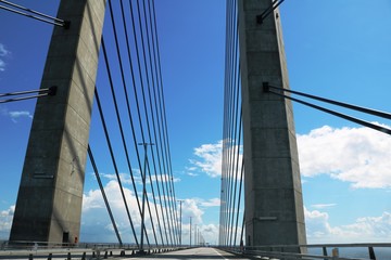 Obraz premium Öresund Bridge over the Baltic Sea 